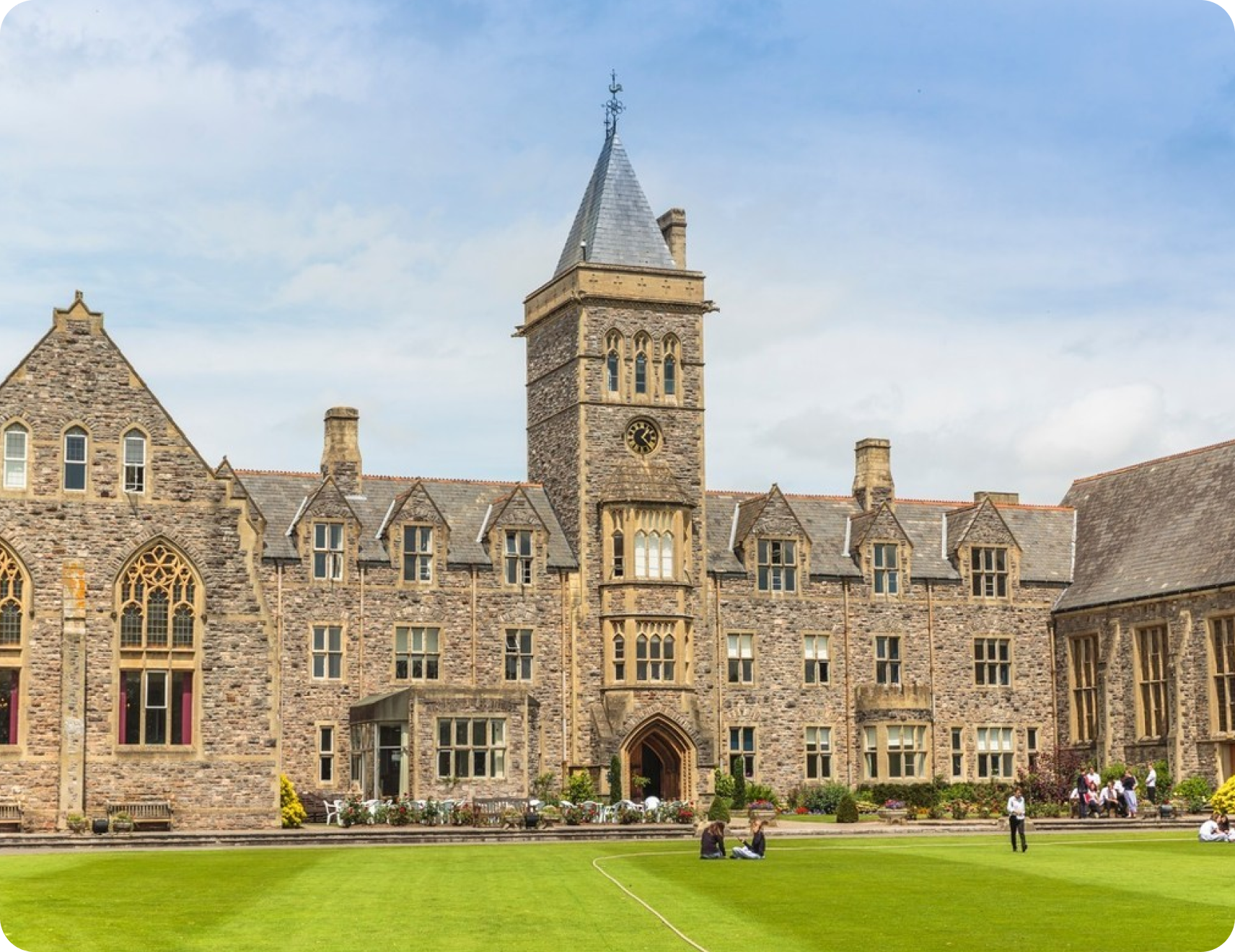 Frontal view of Taunton School